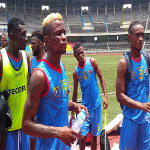 Séance d'entraînement des Léopards de la RDC au stade Tata Raphaël